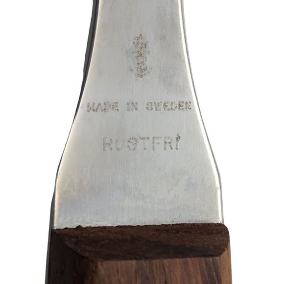 Vintage Jernbolaget Eskilstuna Disiree Knife Fork Sharpener Set SS Wood Sweden - Picture 7 of 13